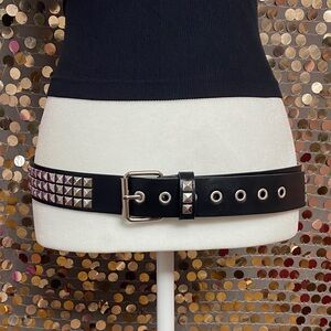 Black and silver studded belt #299